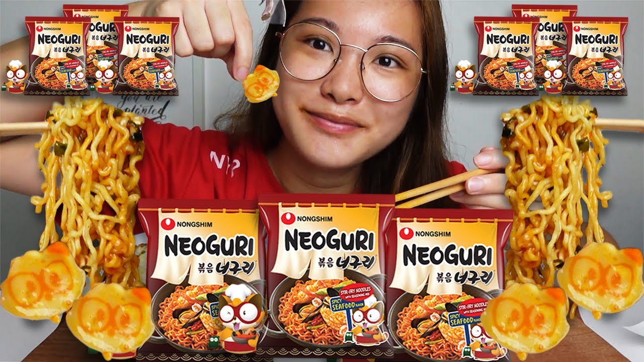 asmr mukbang | seafood | ramyeon | korean noodles | Neoguri Ramyeon | seafood
