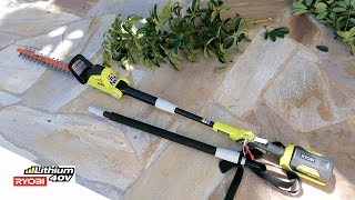 RYOBI RY40603BTL 18 in Tool-Only 40-Volt Lithium-Ion Cordless Pole Hedge Trimmer 