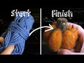 Relaxing - Watch this Pumpkin Pincushion be Sculpted from Yarn and Fleece