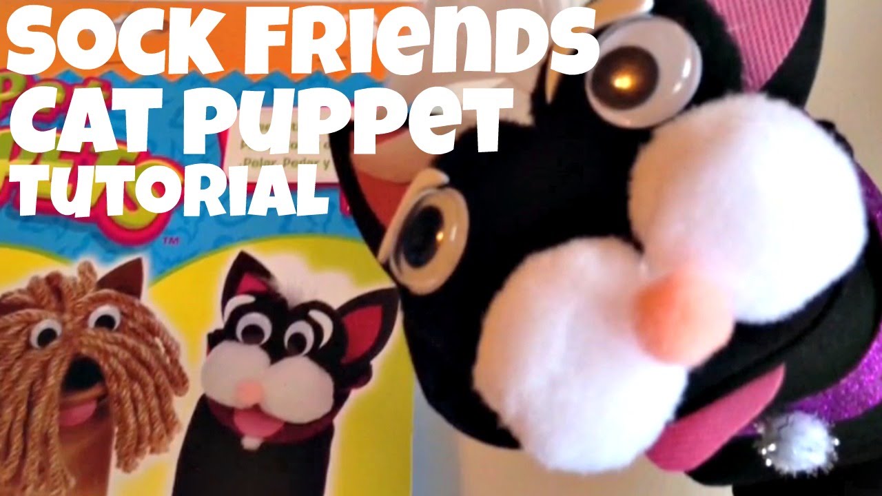 Sock Friends Puppet Kit: Cat Puppet Tutorial 