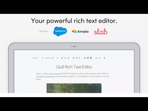 Quill Rich Text Editor