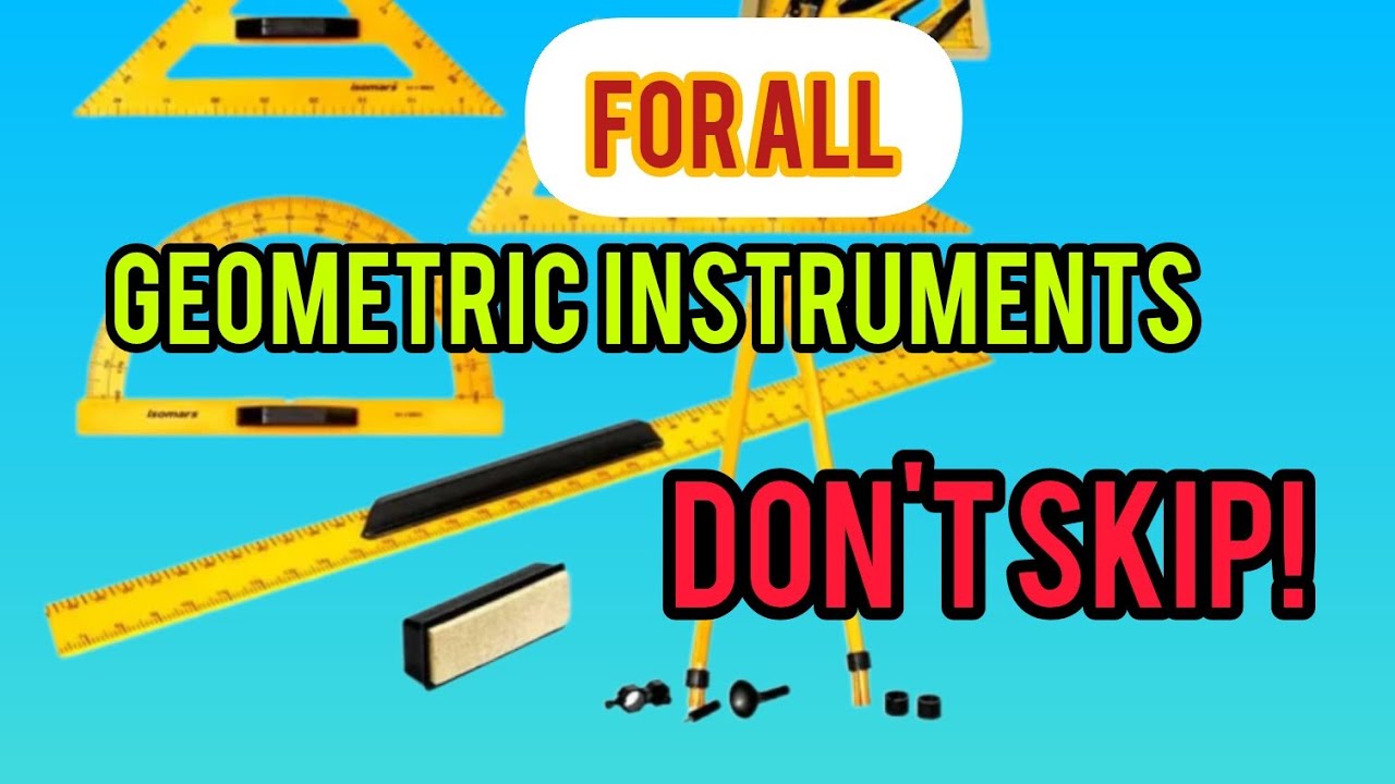Geometrical Set | Geometrical instruments | Set square, Protractor ...
