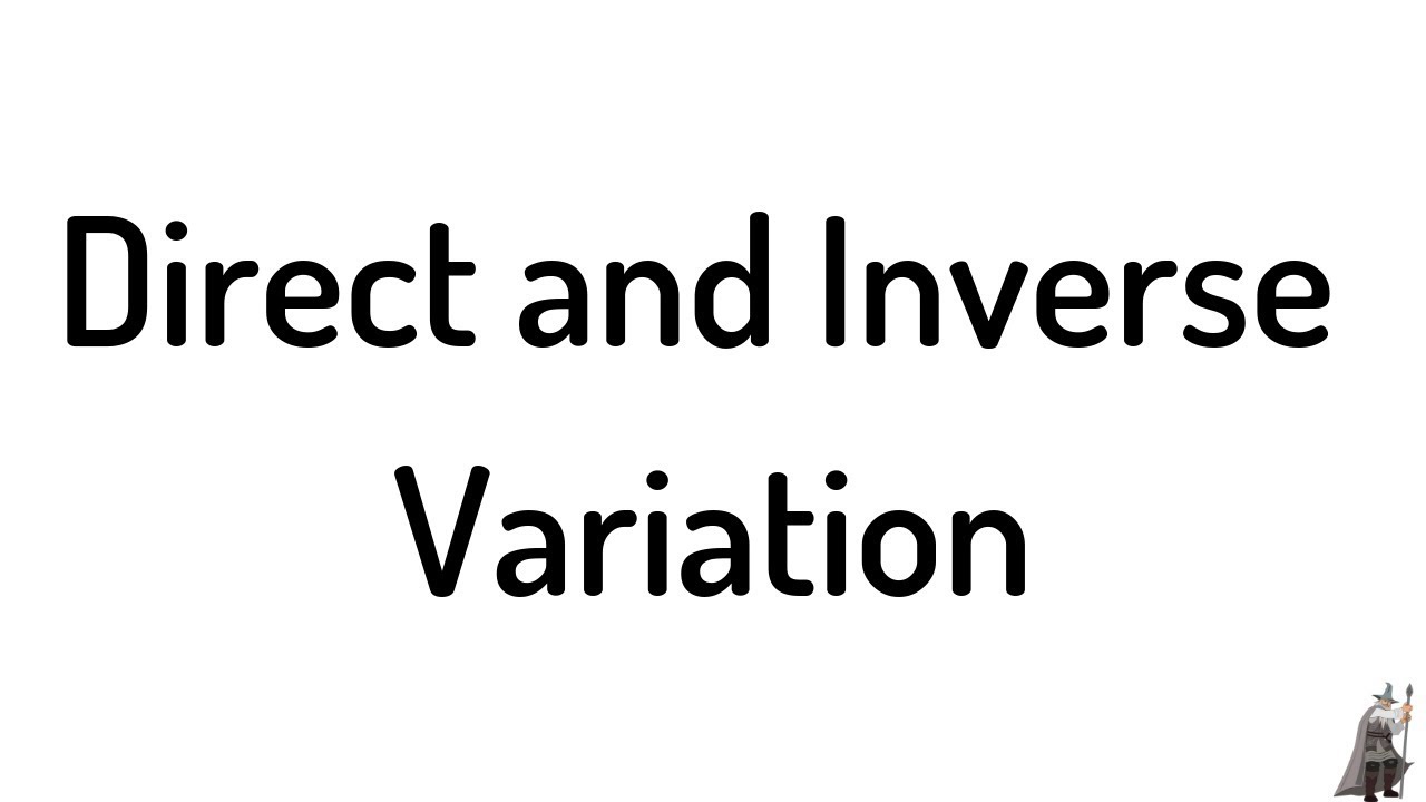 Direct and Inverse Variation Example MyMathlab College Algebra Homework