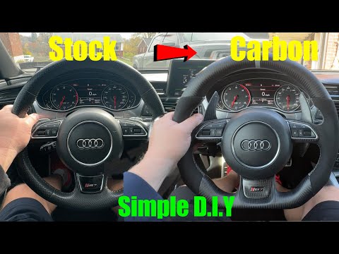 How To Remove And Install A Carbon Steering Wheel | Audi RS7 (Simple DIY)