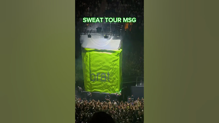 sweat tour @ msg was the event of the year 💦 #bratsummer #charlixcx #troyesivan #lorde #addisonrae