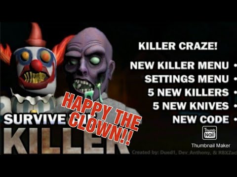 Survive The Killer Happy The Clown Gameplay The Gamers Place Youtube - killer clown on roblox