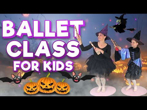 Ballet For Kids | HALLOWEEN BALLET CLASS 🎃 (Ballerinas Ages 2-8) 🩰✨