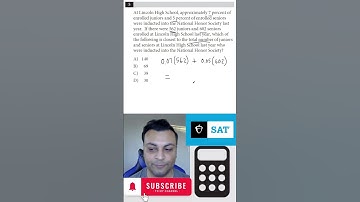SAT Math Practice Q5 Test 3 With Calculator