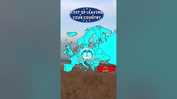 cost of leaving your country #geography #europe #map #maps #mapping