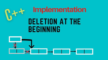 Deletion at the beginning in the linked list in C++(Implementation) in Hindi/Urdu