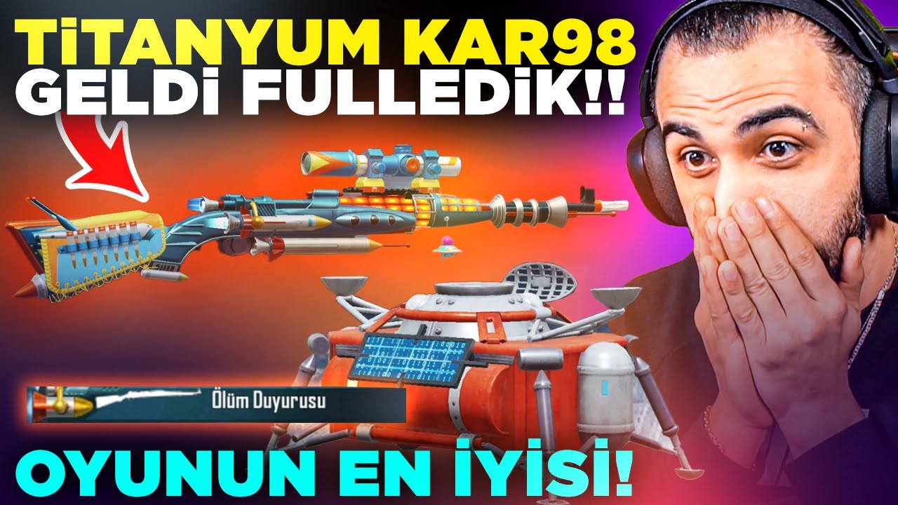 TİTANYUM KAR98 GELDİ FULLEDİK!! 😮 GELMİŞ GEÇMİŞ EN İYİ EFSANE DESEN!!  | PUBG MOBILE