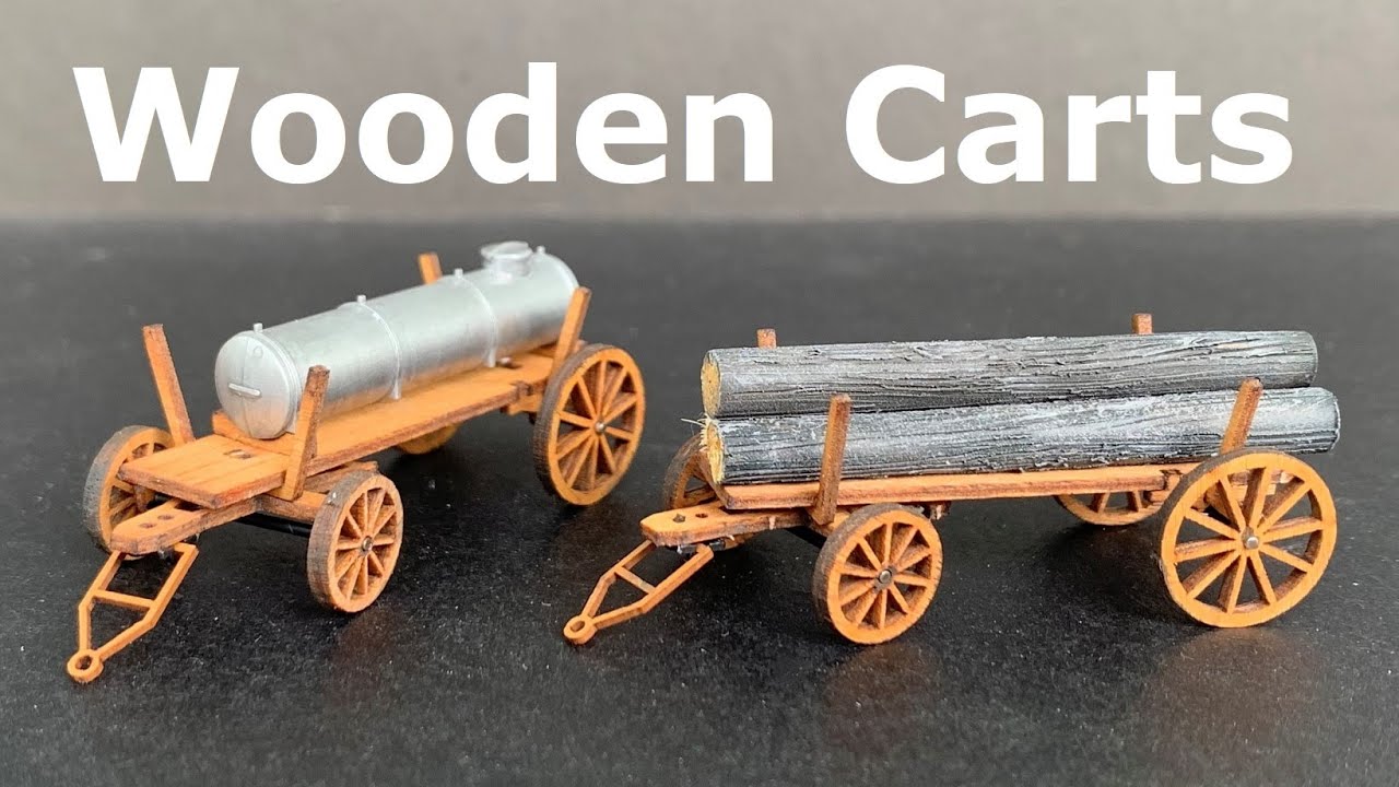 Wooden Carts for the Sawmill Building a Laser Cut Kit from Busch