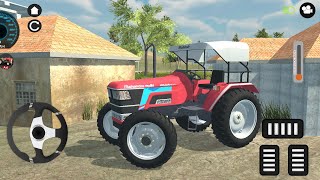 🚜 Mahindra 605 4x4 Tractor Heavy Trolley Transport Challenge | Real Indian Tractor Simulator 2 screenshot 3