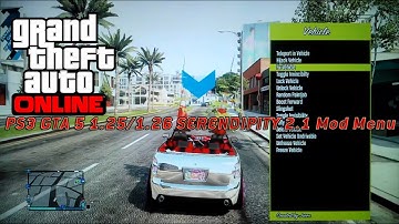 PS3 GTA 5 1.25/1.26 SERENDIPITY 2.1 Mod Menu