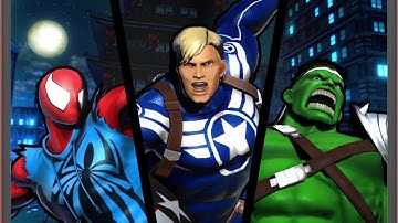 Ultimate Marvel VS Capcom 3 - Spider-Man/Captain America/Hulk - Arcade Mode Playthrough