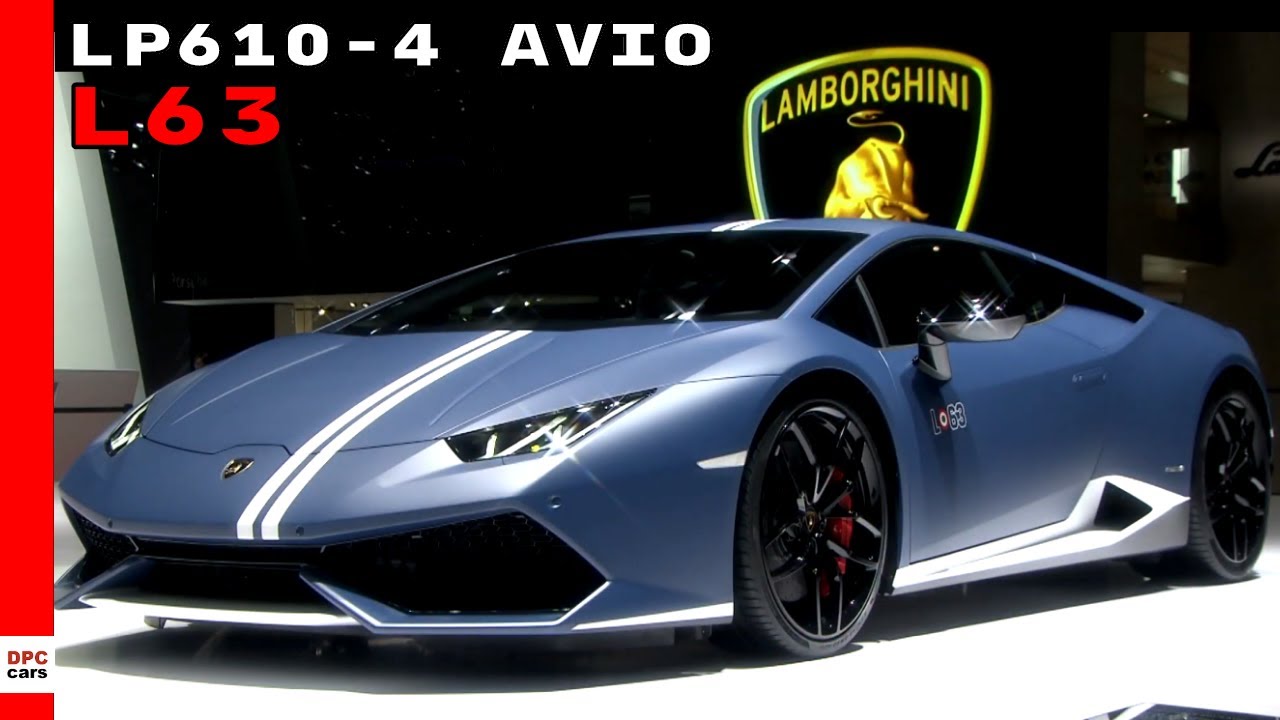 Lamborghini Huracán Avio - Technical Specifications, Pictures, Videos