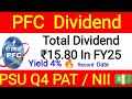 PFC Share Latest News • Q4 Results Dividend Declared Today • High Net Interest Income Stock Finshots