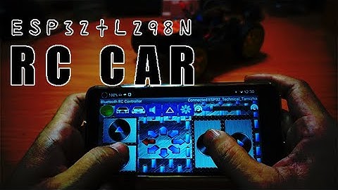 ARDUINO ESP32+L298N RC CAR #ESP32 #arduino #DC motors #bluetooth#L298N