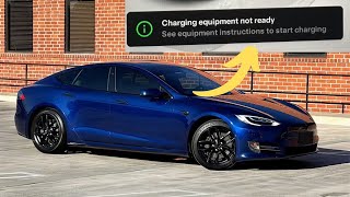 “Charging equipment not ready” warning in Tesla vehicles