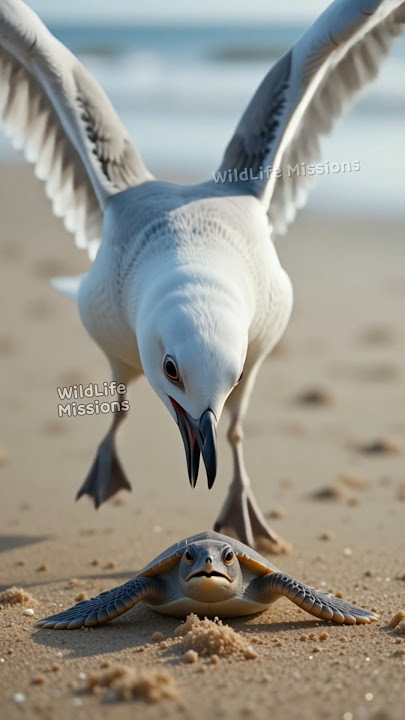 Hero Who Appeared to Save Baby Sea Turtles #wildlife #friendship