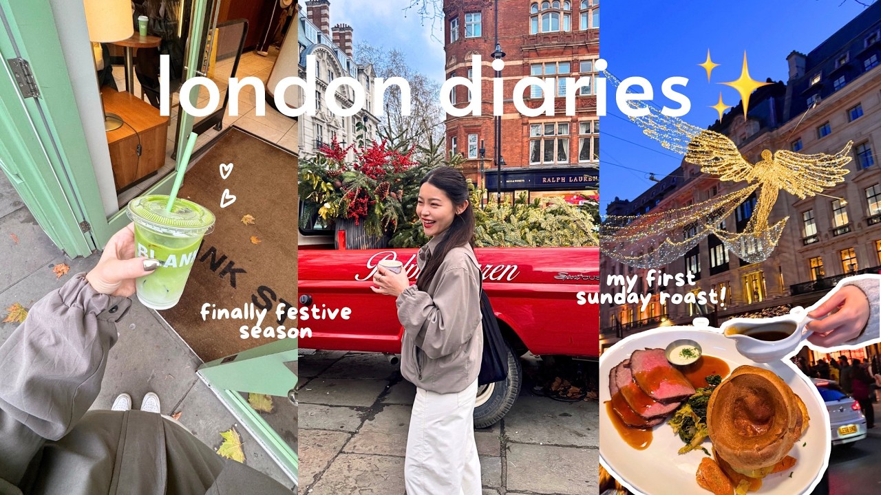 london vlog 🇬🇧 christmas markets, sunday roast, chinatown 🌟 fish & chips, afternoon tea, museums!