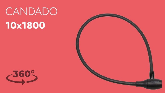 Cable de acero con candado para bicicleta 12x1200mm distribuido por  CABLEMATIC ® 