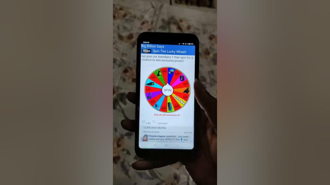 Amazon Big Billion Day ? Spin And Win Awareness Video Be Careful