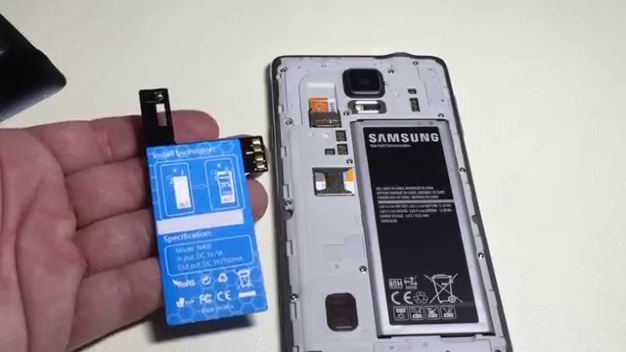 banaan Opgetild ontwikkeling How to convert your Samsung Galaxy Note 4 to a Wireless Charging Note 4 -  YouTube