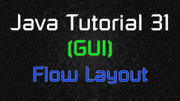 Java Tutorial 31 (GUI) - FlowLayout()