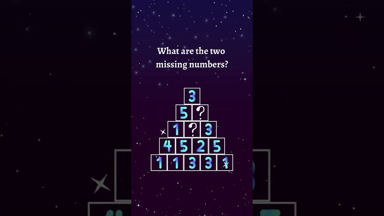 Can you find the pattern? #riddle #puzzle #brainteaser