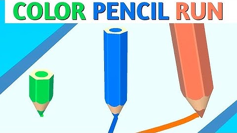 Color Pencil run - ASMR Gameplay iOS, Android Walkthrough Pro Game Mobile (make the longest pencil )