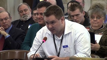 Max McGuire Lectures the Senate Committee