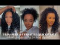 FLIP-OVER METHOD + SUPER VERSATILE &amp; EASY QUICKWEAVE | NATURAL GIRL FRIENDLY (NO HEAT REQUIRED)