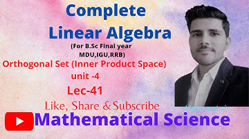 An Orthogonal set of non zeros vectors in an Inner Product Space is Linearly Independent