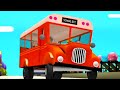 Wheels On The Bus, School Bus Fun Ride and Kids Rhymes