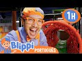 Blippi Visita um Parque de Diversão! | 1 HORA DO BLIPPI! | Blippi em Português | Vídeos Educativos