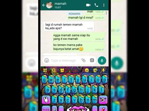 Chat becanda bareng mamah tiri di ajak ena ena auto langsung mau