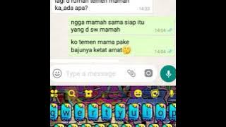 Chat becanda bareng mamah tiri di ajak ena ena auto langsung mau