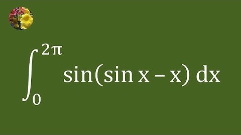 2020 MIT Integration Bee, qualifying test question # 13 (2nd method)