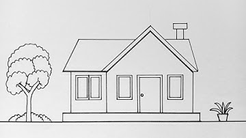 How to draw a home || easy drawing || circle drawing @FarjanaDrawingAcademy @RongdhonuArtandDrawing 