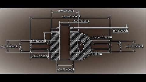 Knuckle Joint II 2D II Sectional Front View/// AutoCAD