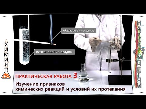 Практическая работа 3. Изучение признаков химических реакций и условий их протекания