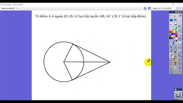 Cách vẽ hai tiếp tuyến cắt nhau chính xác bằng compa