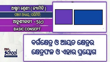 Anusilani-5.c / Parimiti Class-8 / Ayatakhetrara o Bargakhetrara Khetraphala /Area Odia / Ama school