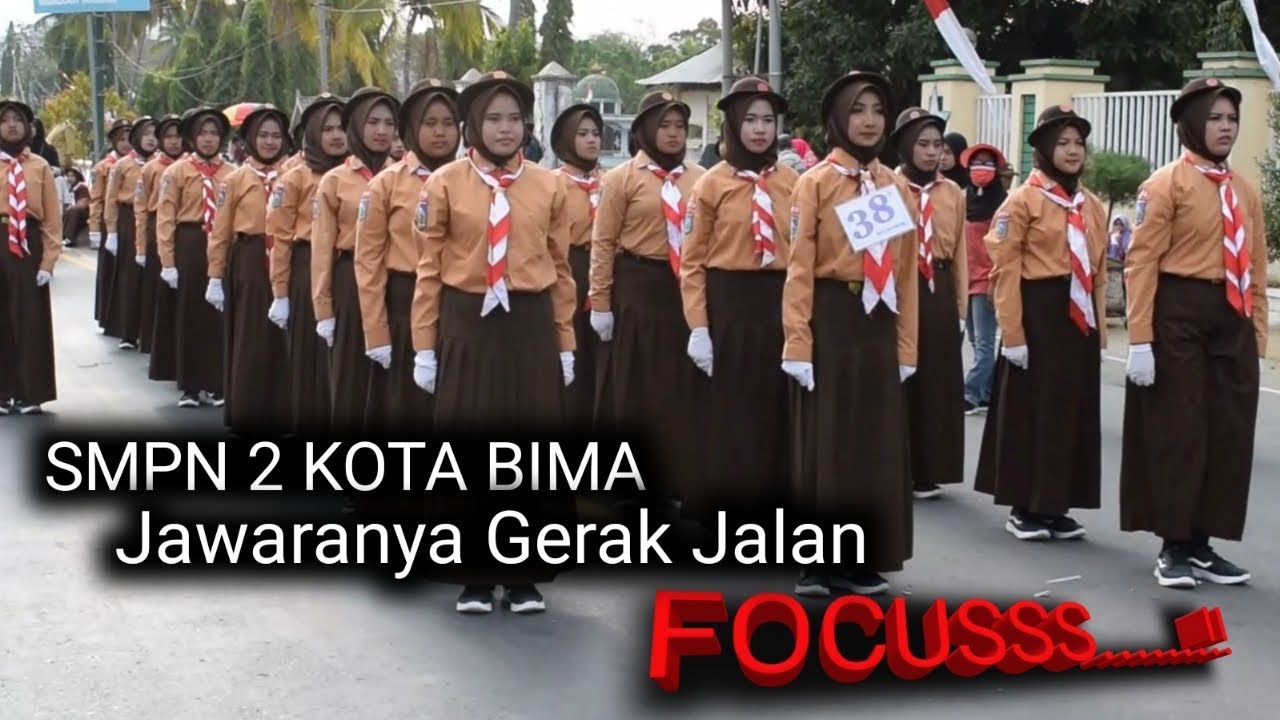 Jawaranya gerak jalan SMPN 2 Kota Bima