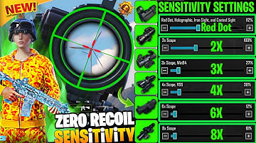NEW UPDATE 4.0 CODE 🔥 PUBG MOBILE/BGMI SENSITIVITY SETTINGS 2025 | BEST SCOPE SENSITIVITY SETTINGS✅