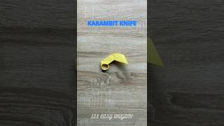 Easy Paper Knife Karambit Origami Step By Step How To Make Karambit Origami Weapon Tutorial Art