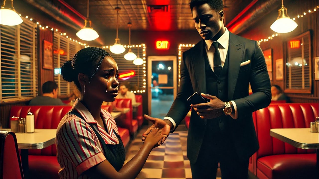 “I Need a Husband Urgently” —Poor Waitress Said in Tears Until a Billionaire Stranger Stood Up