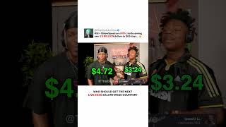 KSI and IShowSpeed LIVE salary wage COMPARED 😭 #money