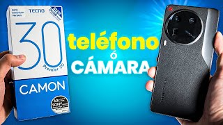 Tecnotv Vidéos Tecno Camon 30 Premier Unboxing & Express Review Español⚡4? x 50 mpx, IP68, 70W?, 120hz AMOLED